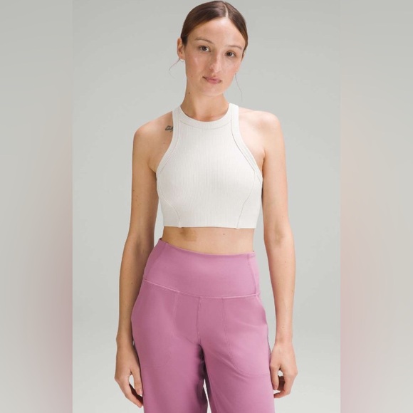 lululemon athletica Other - NWOT Lululemon Ribbed Nulu High-Neck Yoga Bra *Light Support, B/C Cup
Bone *2023